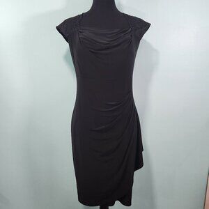 MSK Black Lace Overlay Fitted Style Ruched Sleeveless Dress Medium
Lot K